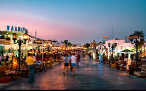 Naama Bay Sharm El Sheikh night