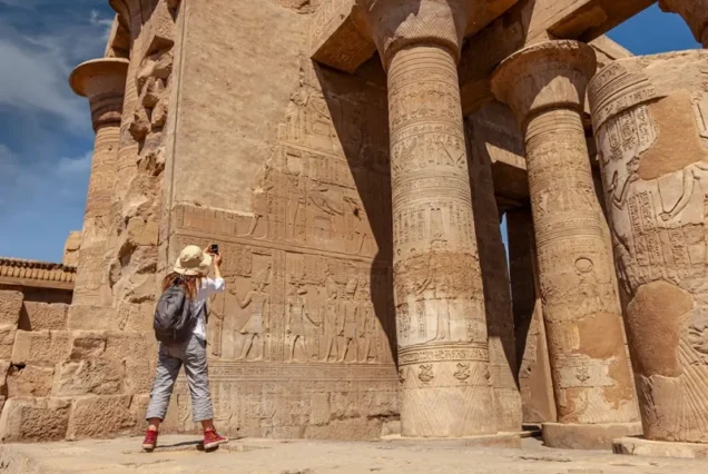 Pyramids & Nile by Air