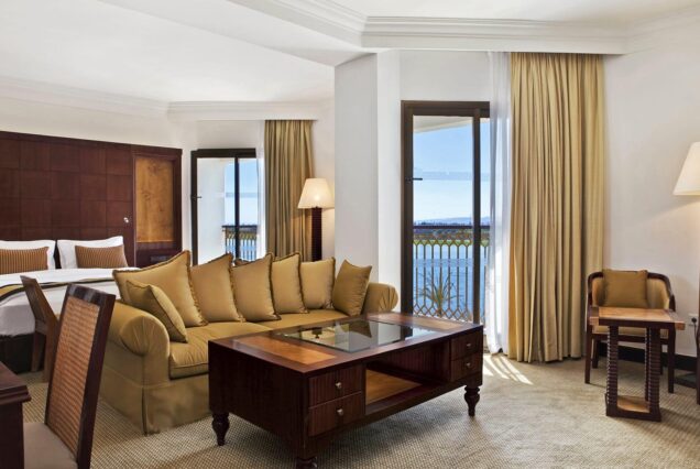 Hilton Luxor Resort & Spa room interior Nile view