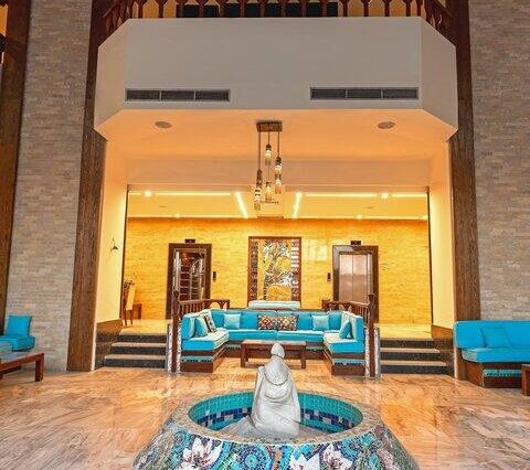 Modern lobby interior of Basma Hotel Aswan