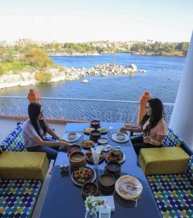 Restaurant dining area at Basma Hotel Aswan Aswan Egypt