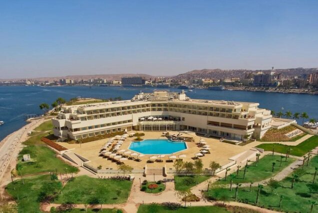 Mövenpick Resort Aswan luxury hotel on Elephantine Island with Nile River view