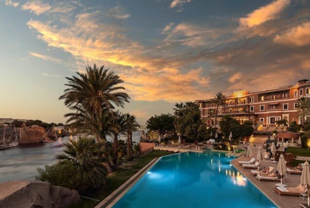 Sofitel Legend Old Cataract Aswan luxury hotel on the Nile River