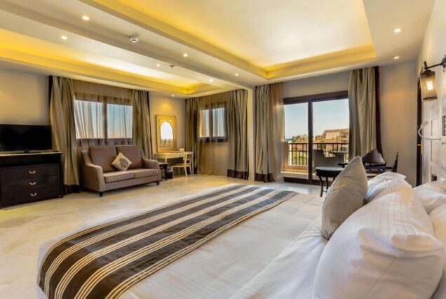 Sunrise Arabian Beach Resort room sea view balcony Sharm El Sheikh