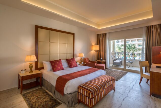 Baron Palace Sahl Hasheesh luxury room sea view interior