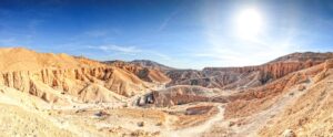 Mountain landscape in Luxor Egypt